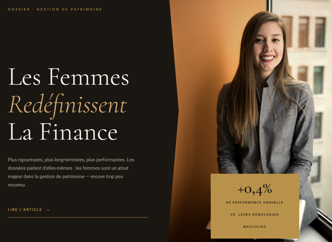 Les femmes redéfinissent la finance